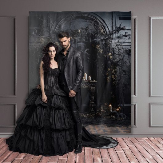 Moody Gothic Dark Alter Table & Candle XLarge タペストリー