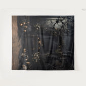 Moody Gothic Dark Alter withスカルXLarge タペストリー (正面(横))