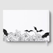 Moody Gothic Floral Wedding ゲストブック (裏面)