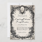 Moody Gothic Romance Wedding Invitation 招待状 (正面)