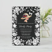 Moody High-Fashion Kentucky Derby Invitation | Bla 招待状 (スタンド正面)