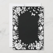 Moody High-Fashion Kentucky Derby Invitation | Bla 招待状 (裏面)