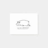 Moody hippo with pun ポストイット (正面)