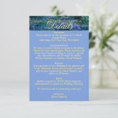 Moody Jewel Tone Monet Water Lilies Art Wedding エンクロージャーカード (スタンド正面)