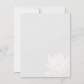 Moody Lily Pad Pond Nature Greeting Card (裏面)