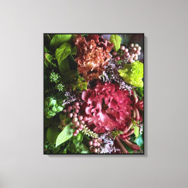 Moody Lisianthus Botanical Canvas Print キャンバスプリント