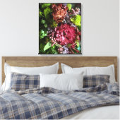 Moody Lisianthus Botanical Canvas Print キャンバスプリント (インサイチュ (寝室))