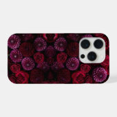 Moody Luxe 3D Burgundy Floral Phone Case iPhoneケース (裏面横)