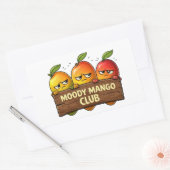 Moody Mango Club Sticker 長方形シール (封筒)
