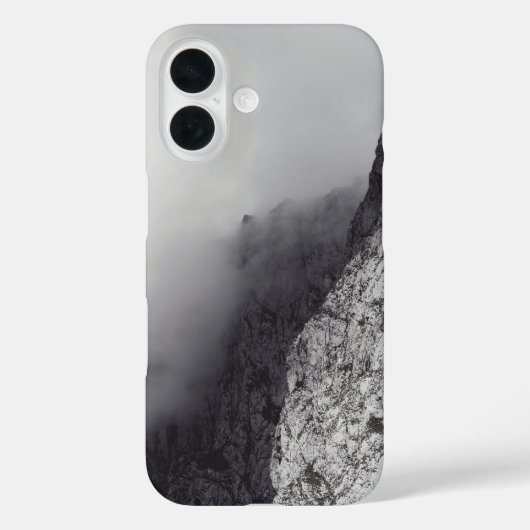 Moody mountain theme in black and white Case-Mate iPhoneケース (裏面)