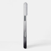 Moody mountain theme in black and white iPhoneケース (右側面)