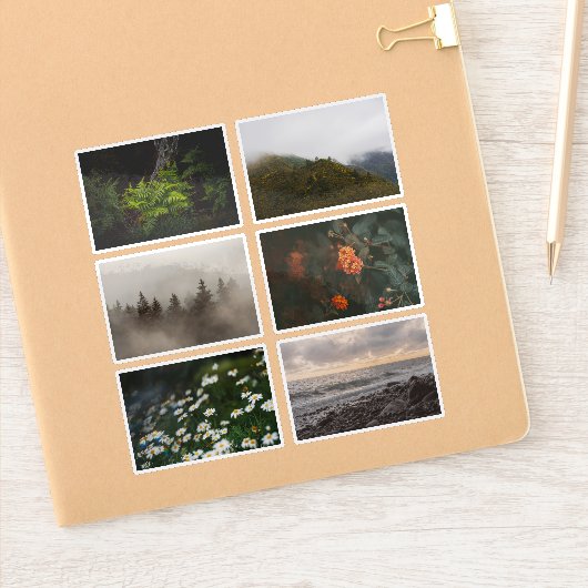 Moody Nature aesthetic, Photography Sticker Sheet シール (ノートブック)