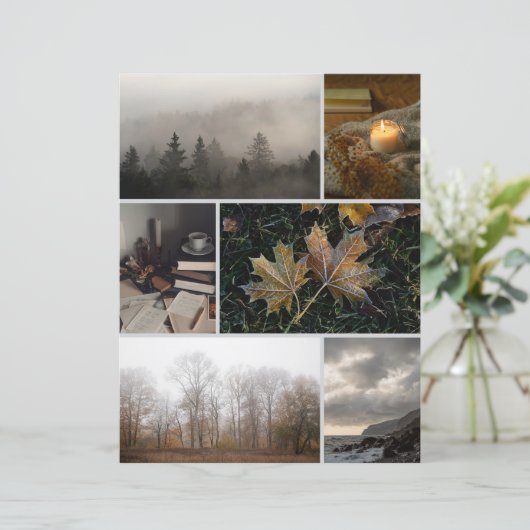 Moody November themed Collage Scrapbooking Paper (スタンド正面)