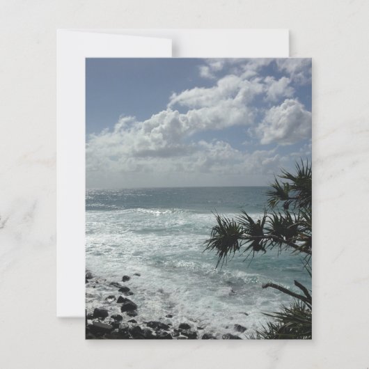 Moody Ocean Photograph Scrapbook Paper (正面)