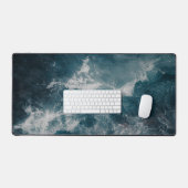 Moody ocean waves, art photo デスクマット (キーボード&マウス)