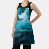 Moody Ocean Waves Under Stormy Sky – Abstract Seas エプロン (インサイチュ)