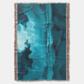 Moody Ocean Waves Under Stormy Sky – Abstract Seas スローブランケット (正面縦)