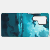 Moody Ocean Waves Under Stormy Sky – Abstract Seas Samsung Galaxyケース (裏面横)