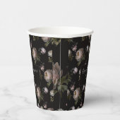 Moody Peony Flowers Baby Shower  紙コップ (右)