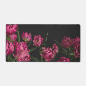 Moody pink tulips, art photo デスクマット (正面)