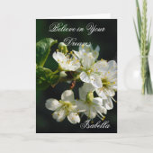 Moody Plum Blossom | Dark Botanical Art Floral Car カード (正面)