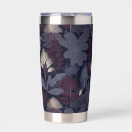 Moody Plum Fig Botanical Stainless Steel Tumbler 保温保冷タンブラー