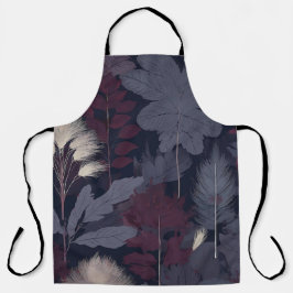 Moody Plum Fig & Pampas Grass Botanical Apron エプロン