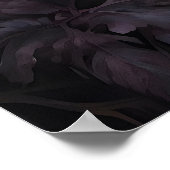 Moody Raven In Floral Forest Print, Dark Academia ポスター (角)