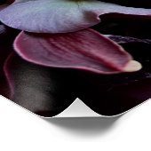 Moody Red Floral Poster Art ポスター (コーナー)