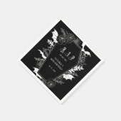 Moody RIP 30s Gothic 40th Birthday スタンダードカクテルナプキン (角)