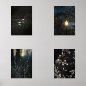 Moody Romantic Nature Wall Art Set of Four Posters (正面)