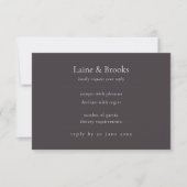 Moody RSVP Card | Minimal Elegant Wedding (正面)