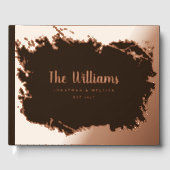 Moody Rustic Foil Guest Books Photo Guestbook ゲストブック (正面)