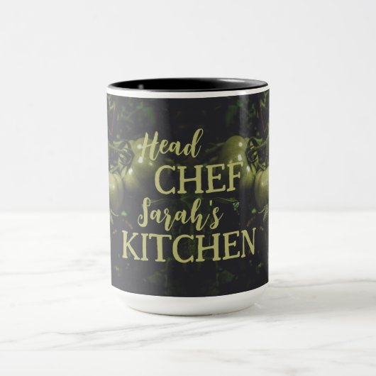 Moody Rustic Green Tomato Kitchen マグカップ (中央)