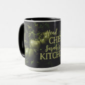 Moody Rustic Green Tomato Kitchen マグカップ (正面左)