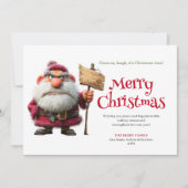 Moody Santa custom comic style Christmas greeting  シーズンカード (正面)