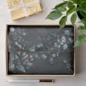 Moody Teal Botanical Bronze Vine Frame 薄葉紙 (ギフト)