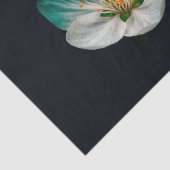 Moody Teal Emerald Macro Sakura Bloom 薄葉紙 (詳細)