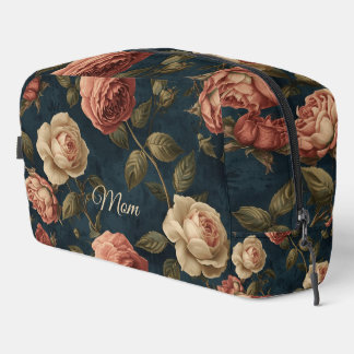 Moody Vintage Floral Dark Botanical Personalised  ドップキット