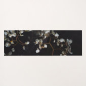 Moody White Blossoms ヨガマット (裏面(横))