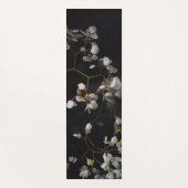 Moody White Blossoms ヨガマット (正面)