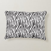 Moody Zebra Safari Hand-Drawn Mauve Accent アクセントクッション (裏面)