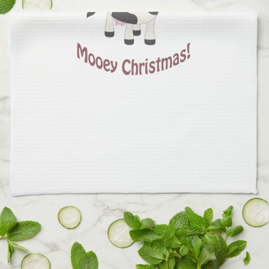 Mooeyのクリスマス! キッチンタオル (折り畳み)