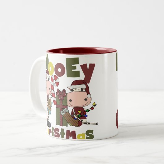 Mooeyのクリスマス ツートーンマグカップ (正面左)