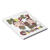 Mooeyのクリスマス ノートパッド (アングル)