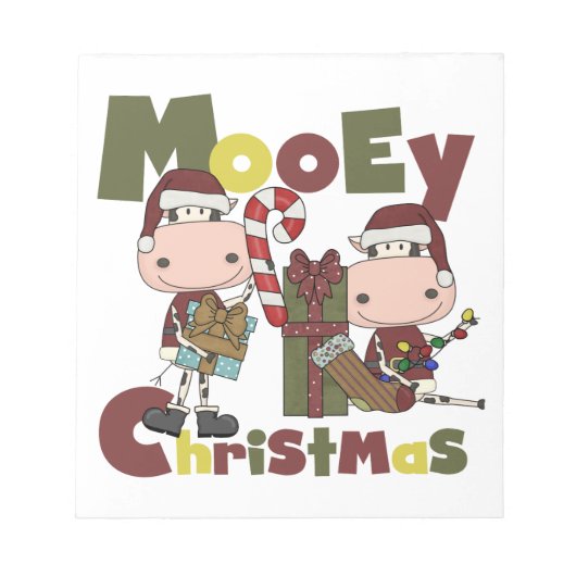 Mooeyのクリスマス ノートパッド (正面)