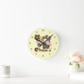 Mooeyのクリスマス ラウンド壁時計 (ホーム)