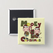 Mooeyのクリスマス 缶バッジ (正面&裏面)