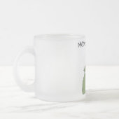 Mooey牛クリスマスのTシャツおよびギフト フロストグラスマグカップ (左)