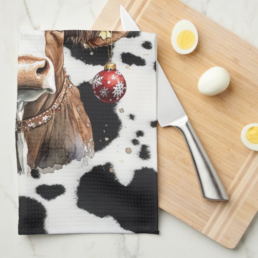 Mooey Christmas  キッチンタオル (四つ折り)